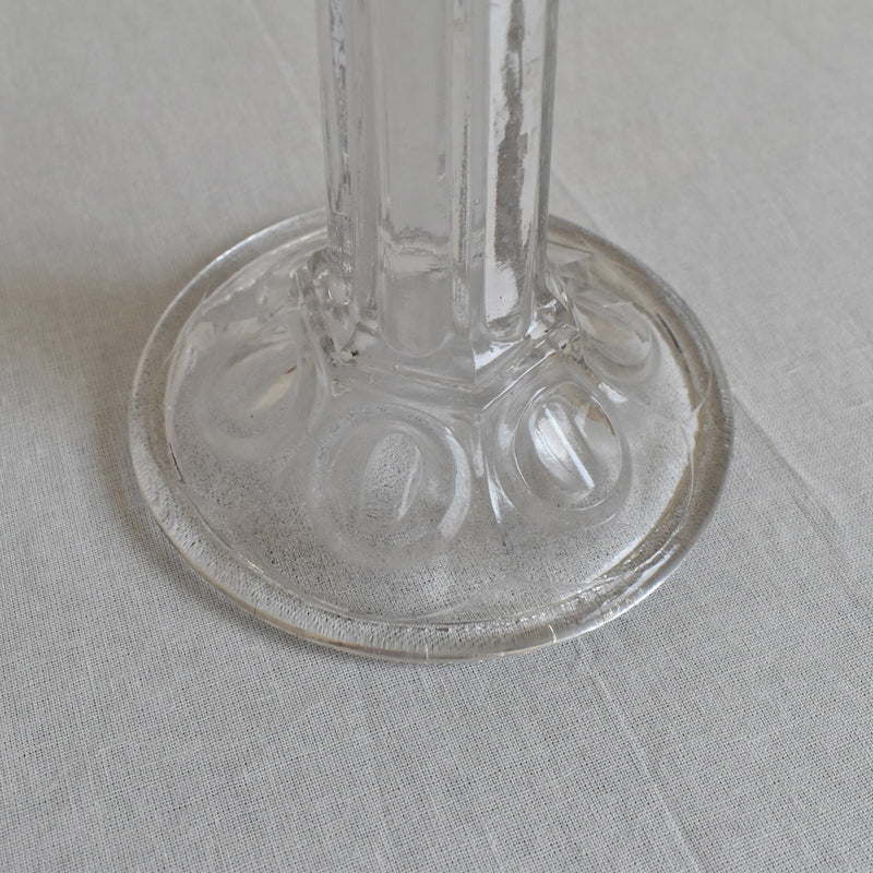 ガラス アンティーク　キャンドルホルダー　A