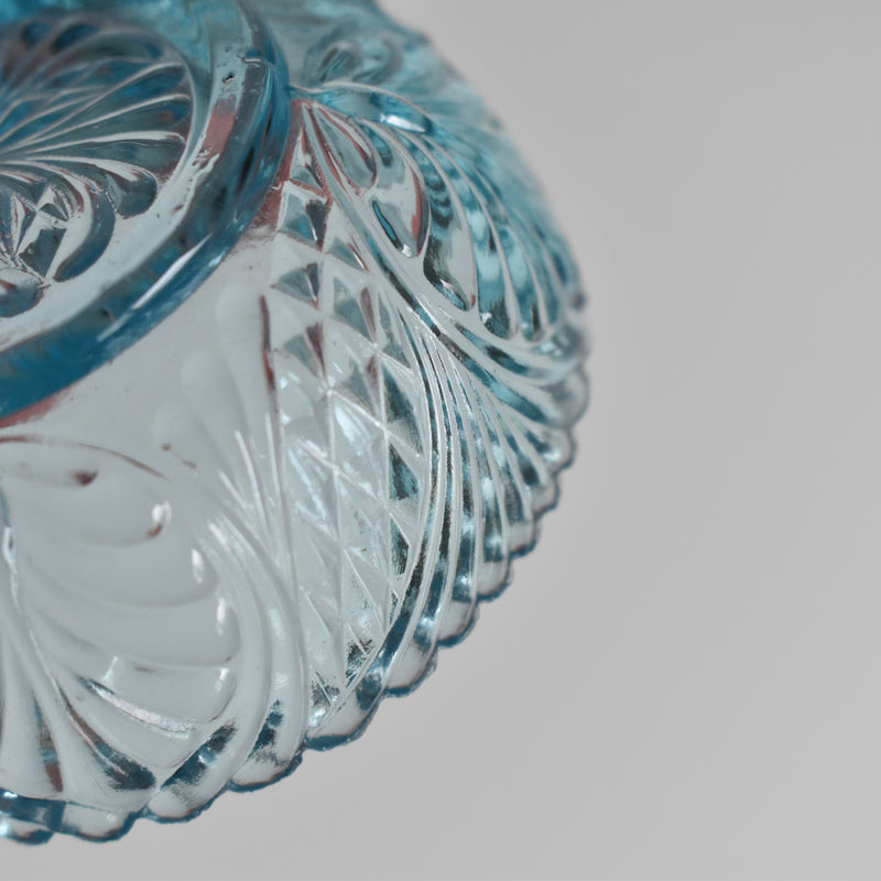 Vintage Blue Glass Salt Shaker - Verdi