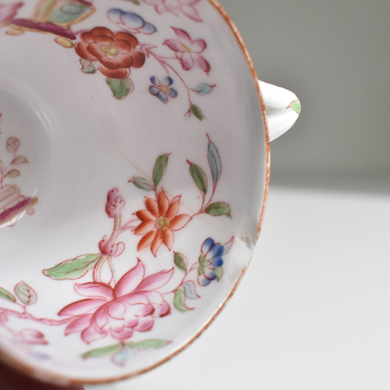 Antique Coffee Cup & Saucer Sarreguemines Minton 248 B