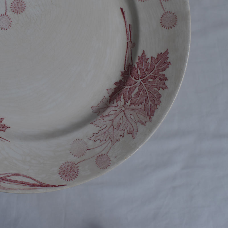 Antique Plate K&G Luneville Platane Z1