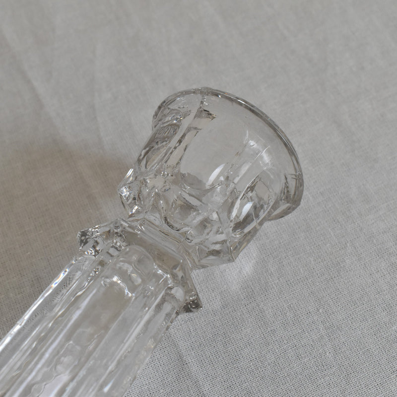 ガラス アンティーク　キャンドルホルダー　A