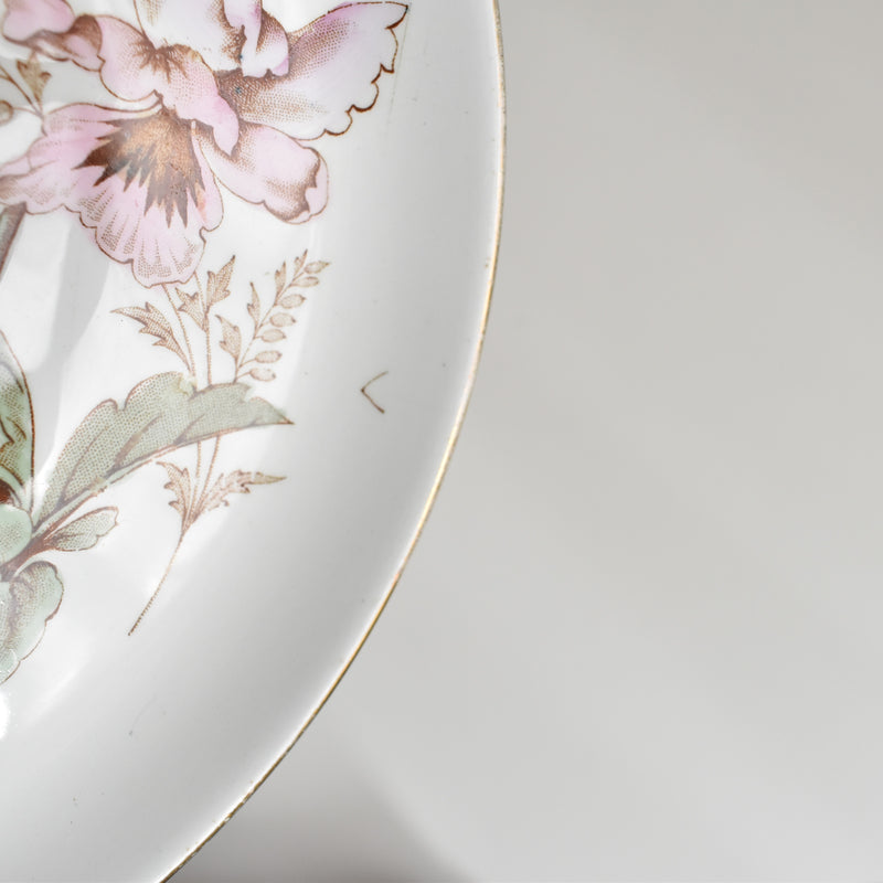 Antique Dessert Plate K&G Lunéville Pensées A