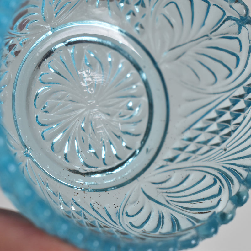 Vintage Blue Glass Salt Shaker - Verdi