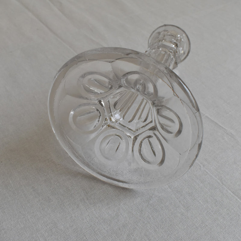 ガラス アンティーク　キャンドルホルダー　A