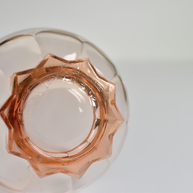 Vintage Pink Glass Verin