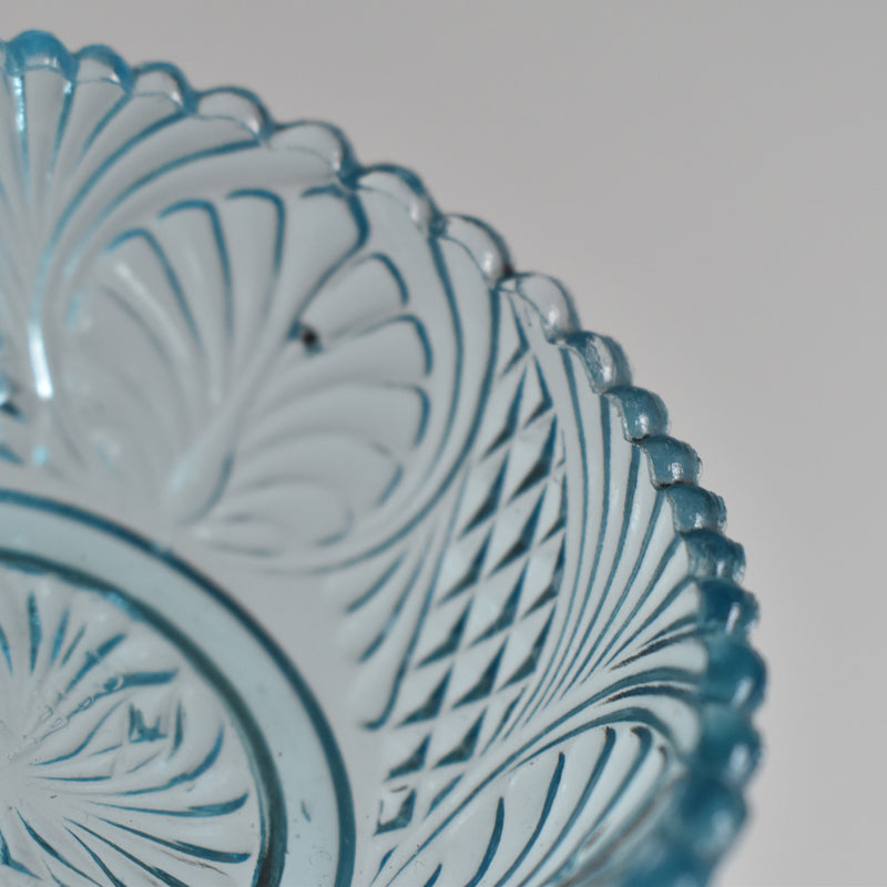 Vintage Blue Glass Salt Shaker - Verdi