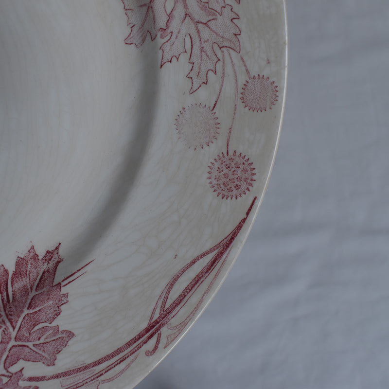 Antique Plate K&G Luneville Platane Z1