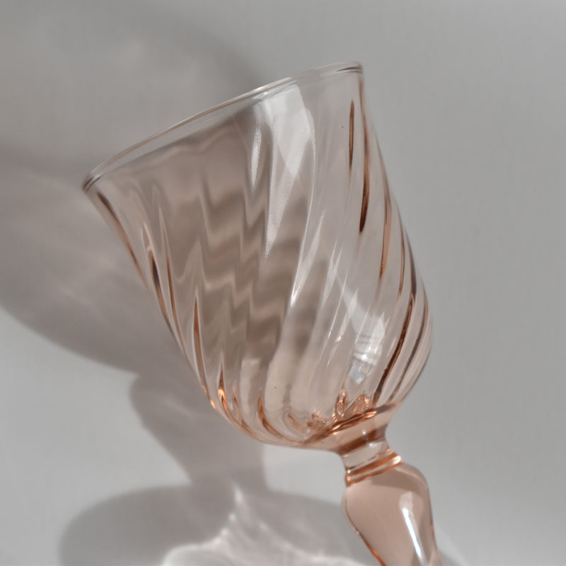 Vintage Rosaline Liqueur Glass