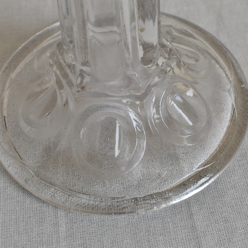 ガラス アンティーク　キャンドルホルダー　A