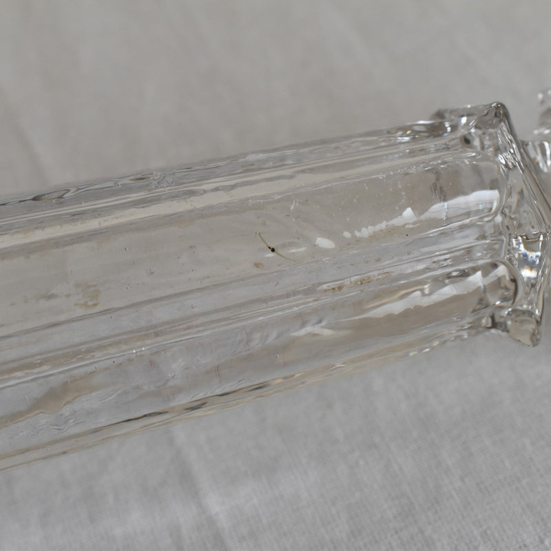 ガラス アンティーク　キャンドルホルダー　A