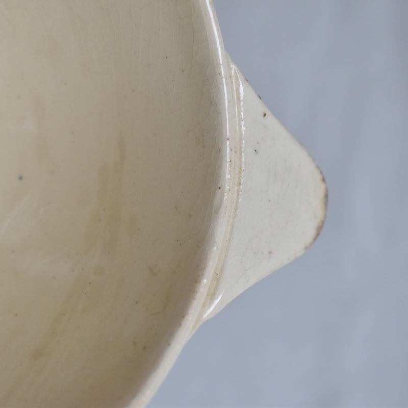 Vintage Digoin & Sarreguemines bowl with ear handles