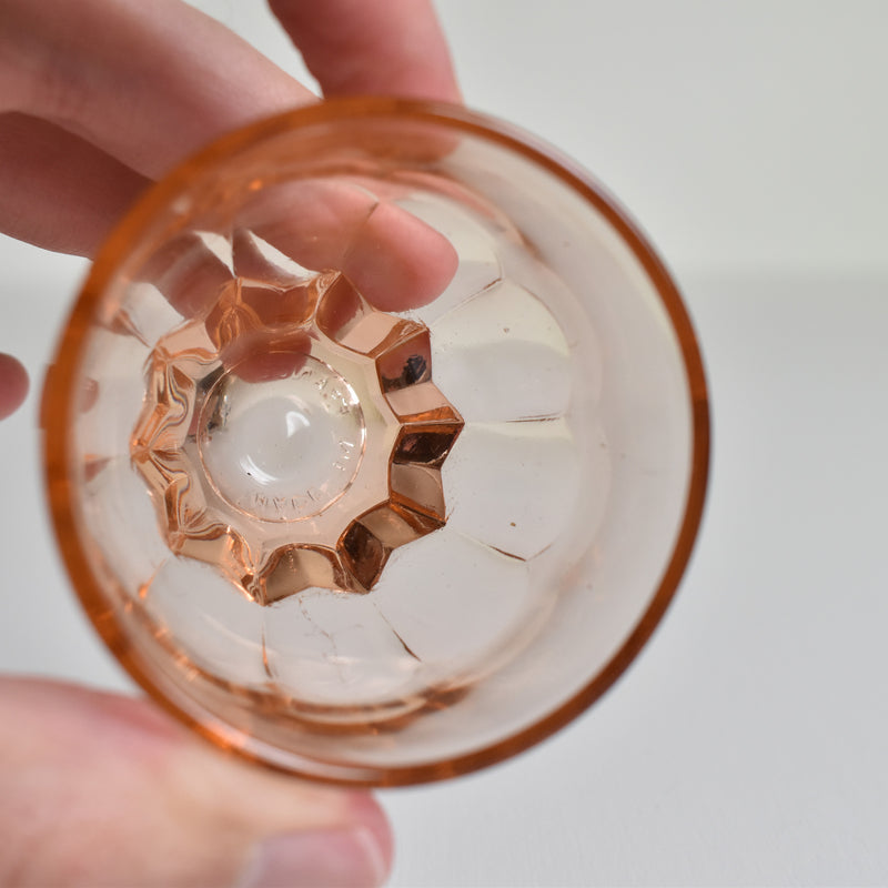 Vintage Pink Small Glass