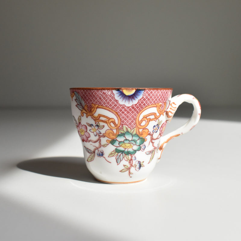 Antique Coffee Cup & Saucer, Sarreguemines Minton 216 A