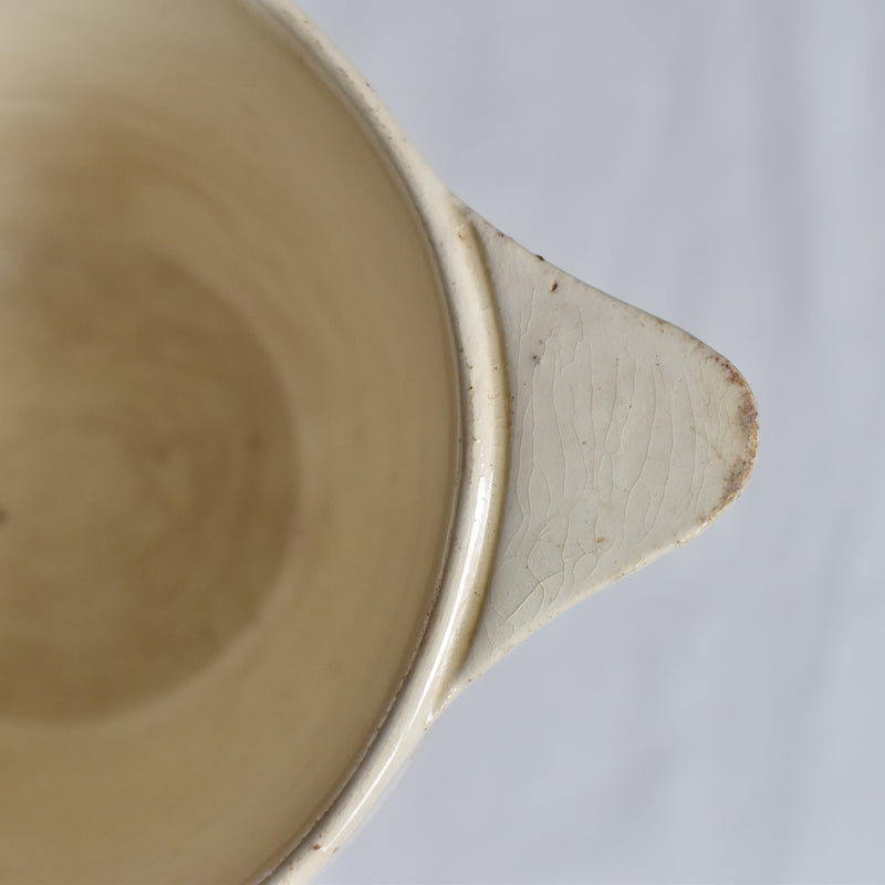 Vintage Digoin & Sarreguemines bowl with ear handles