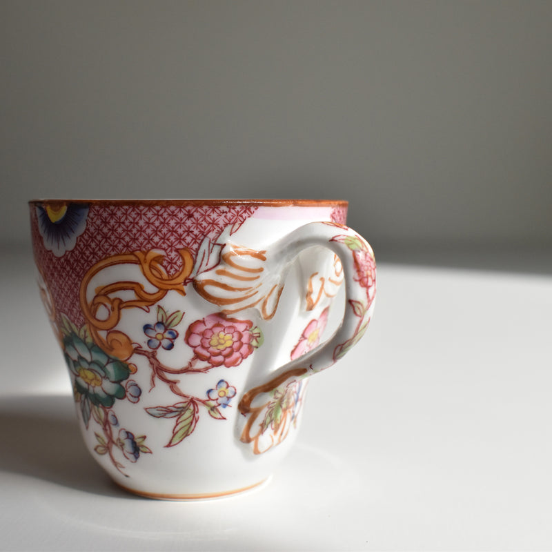Antique Coffee Cup & Saucer, Sarreguemines Minton 216 A