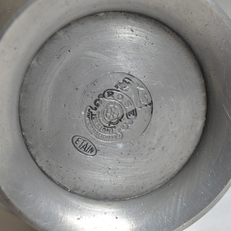 ヴィンテージピューター 花瓶 Rose Design(大阪店に展示中）