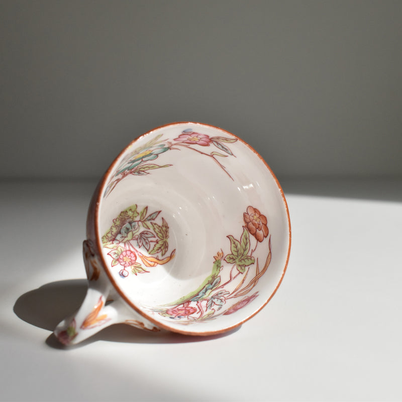 Antique Coffee Cup & Saucer, Sarreguemines Minton 216 A