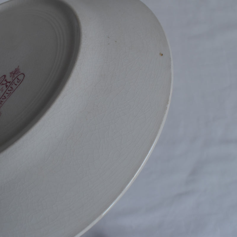 Antique plate K&G Luneville Platane Z2