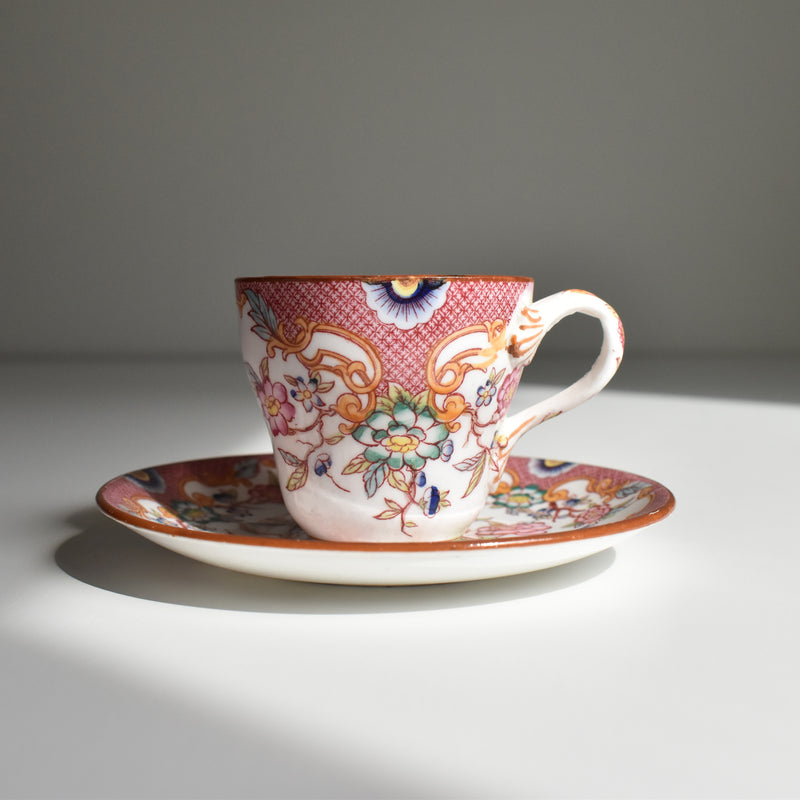 Antique Coffee Cup & Saucer Salagoumines Minton 216 B