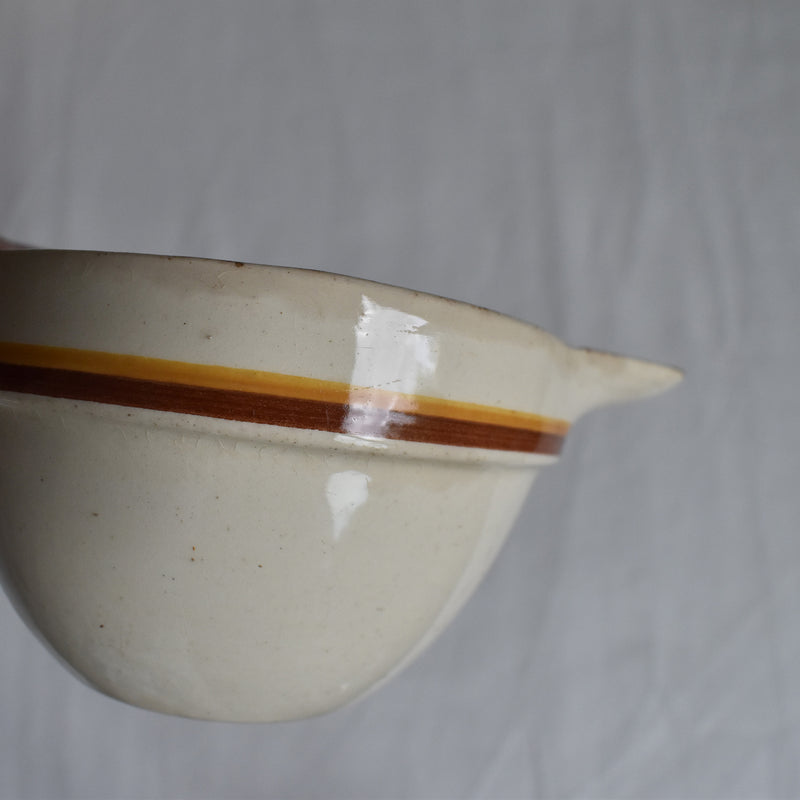 Vintage Digoin & Sarreguemines bowl with ear handles