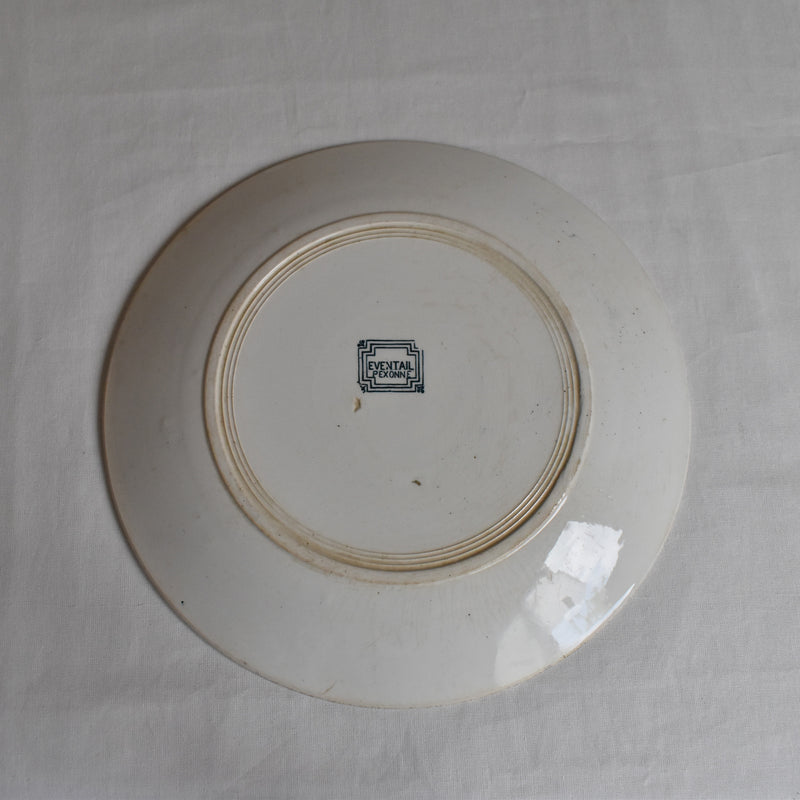 Antique plate Pecsonne Eventail