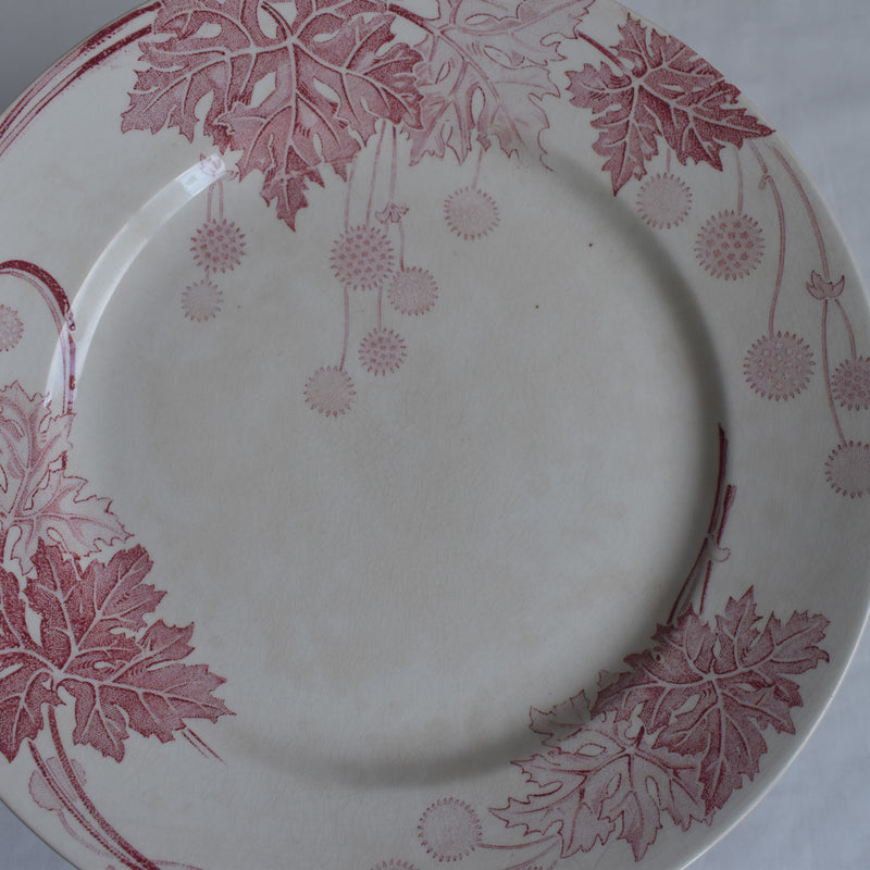 Antique plate K&G Luneville Platane Z2