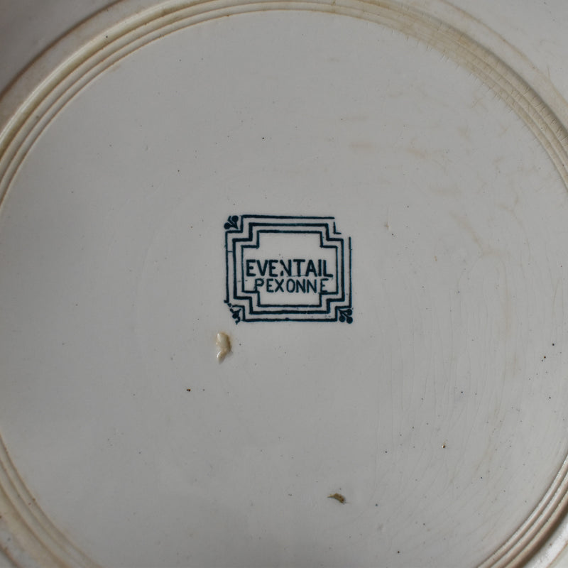 Antique plate Pecsonne Eventail