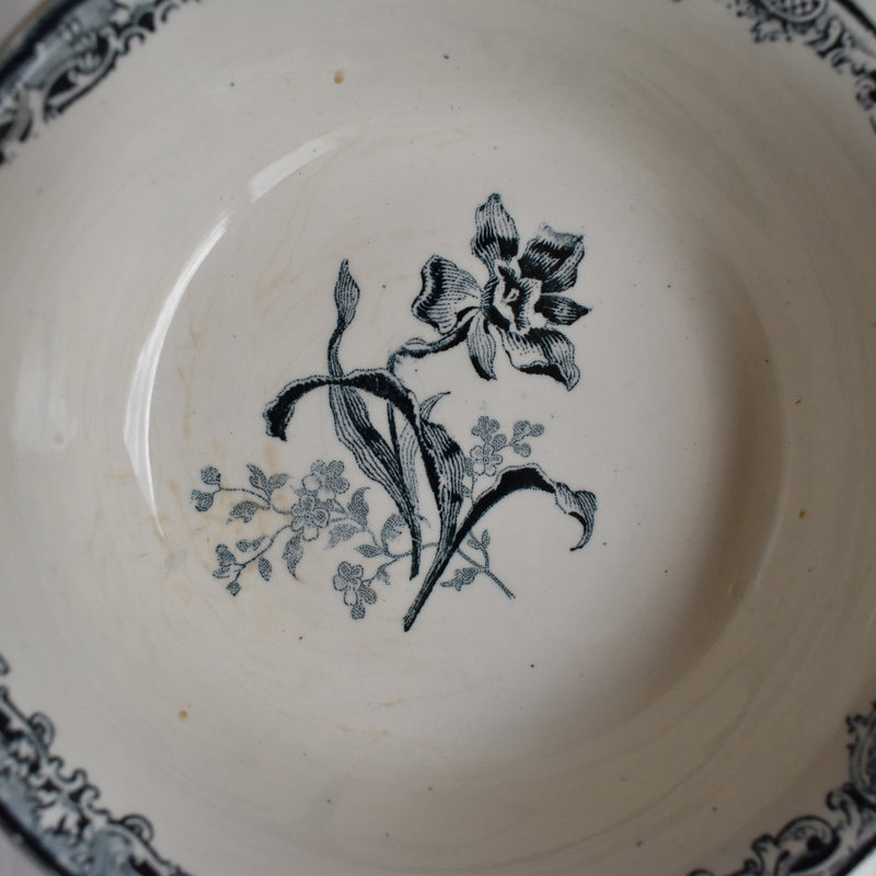 Antique Bowl - Sarreguemines Fontanges