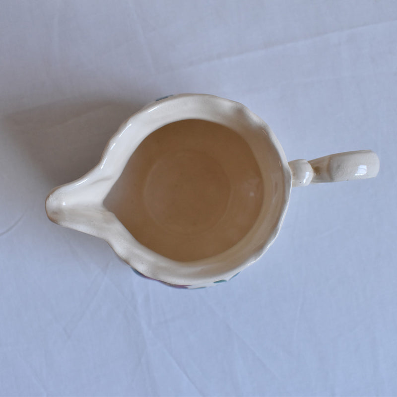 Vintage Creamer - Digoin & Sarreguemines, Fleur-de-lis Rim