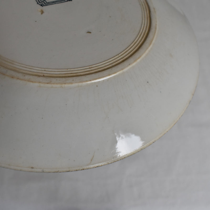 Antique plate Pecsonne Eventail