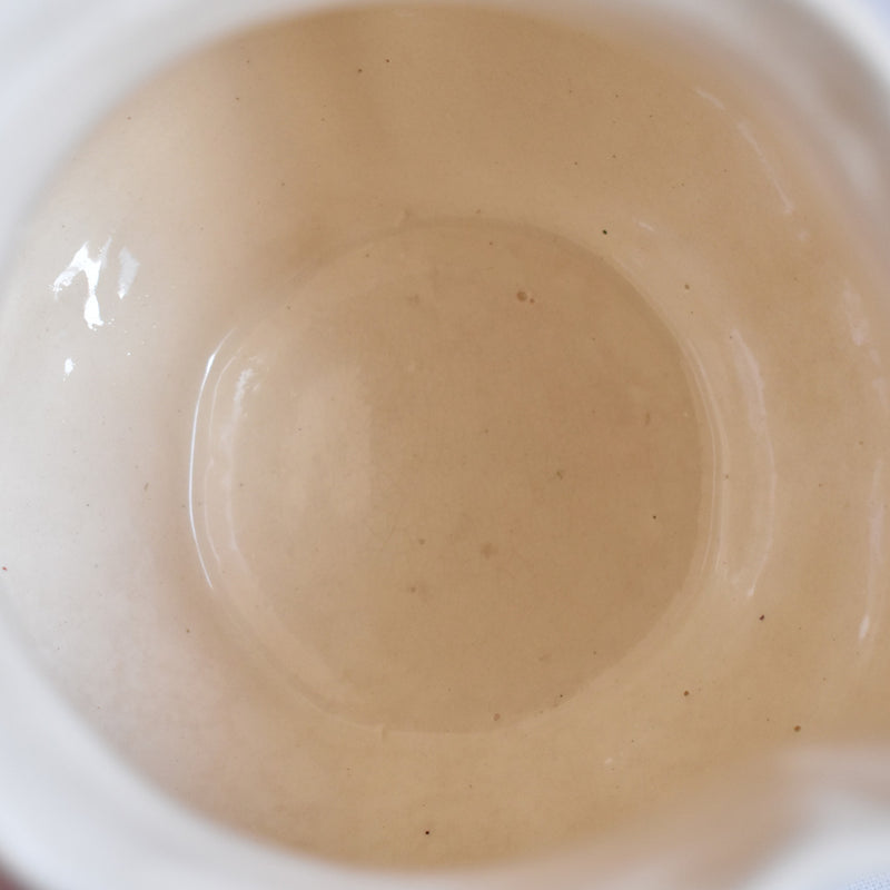 Vintage Creamer - Digoin & Sarreguemines, Fleur-de-lis Rim