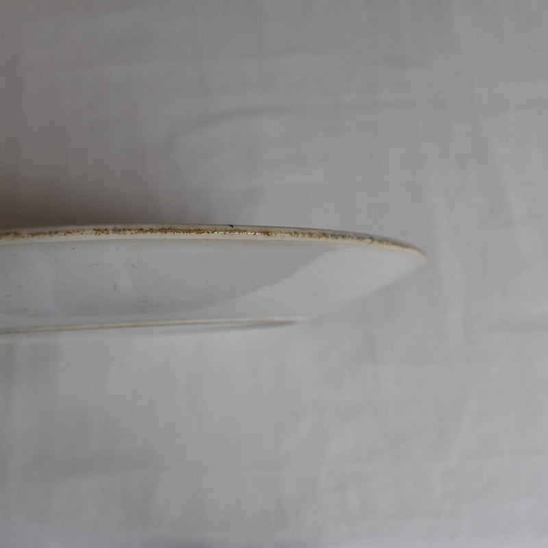 Antique plate Pecsonne Eventail
