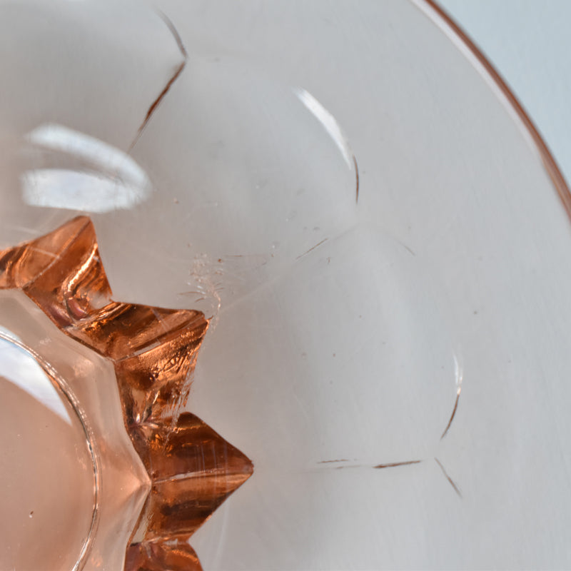 Vintage Pink Glass Verin