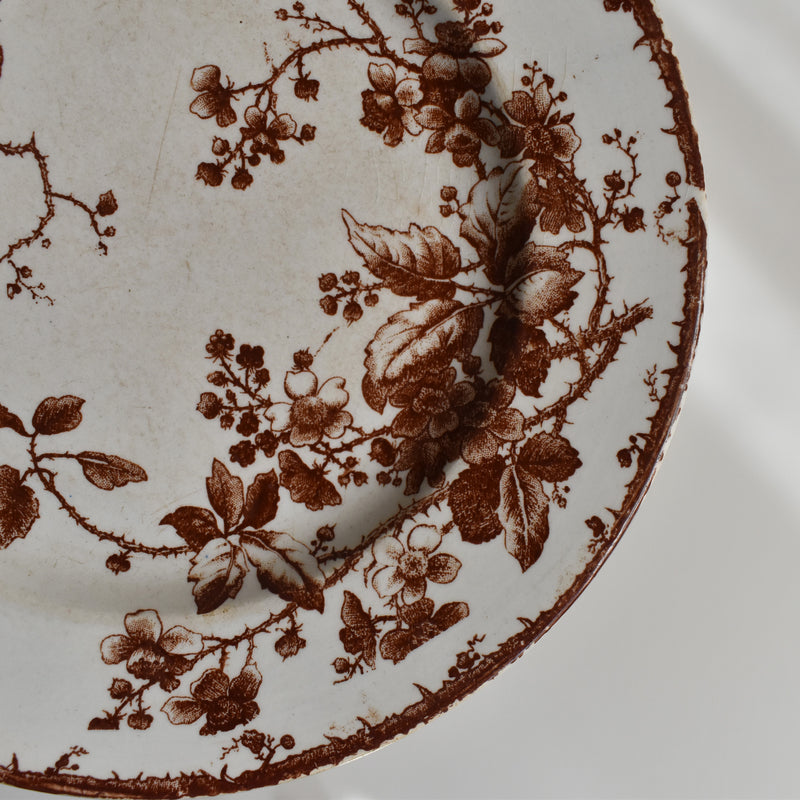 Antique Dessert Plate Gien Fauvette B