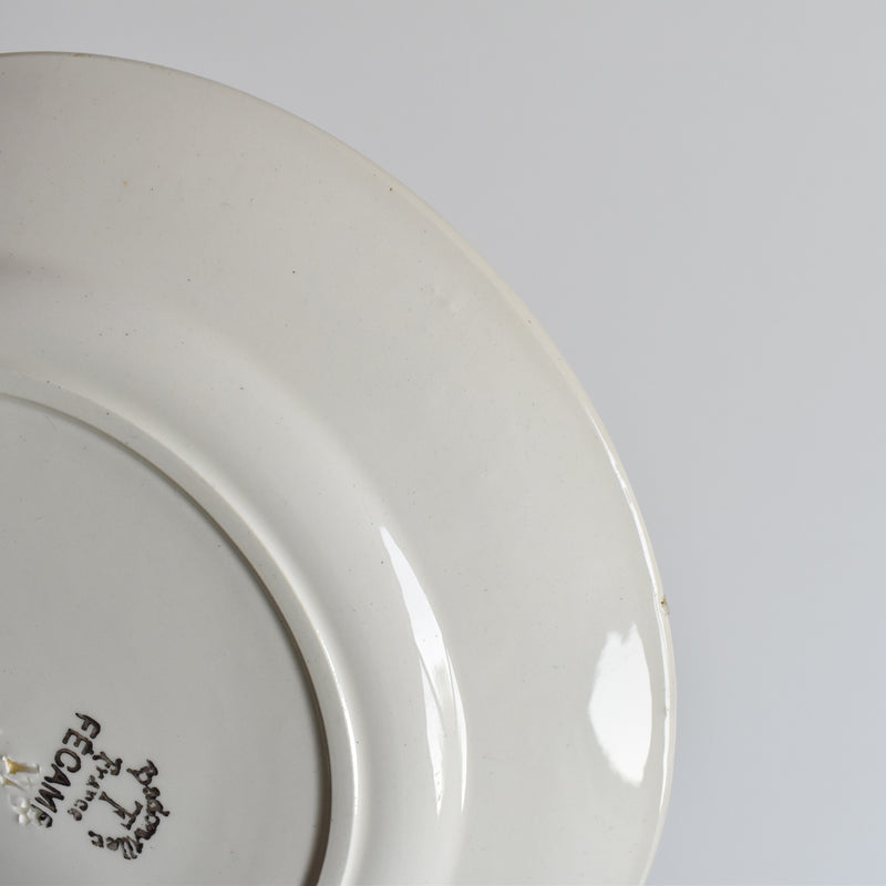 Antique Plate Badonviller Fécamp B
