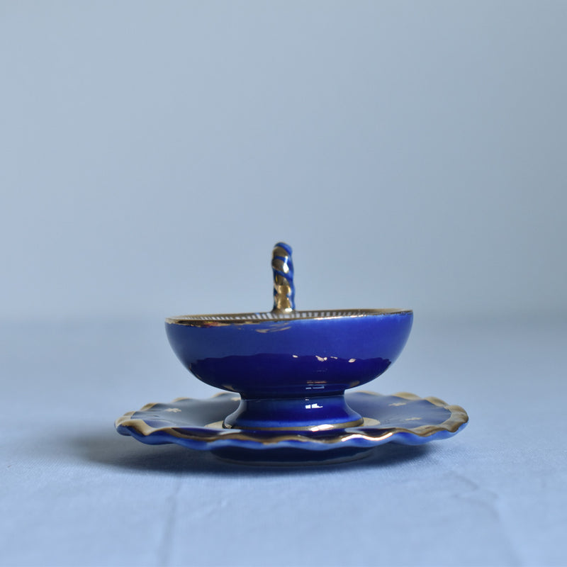 ア.ドラサンヴァル A.Dressinval ミニカップ＆ソーサー 3cm ブルー A