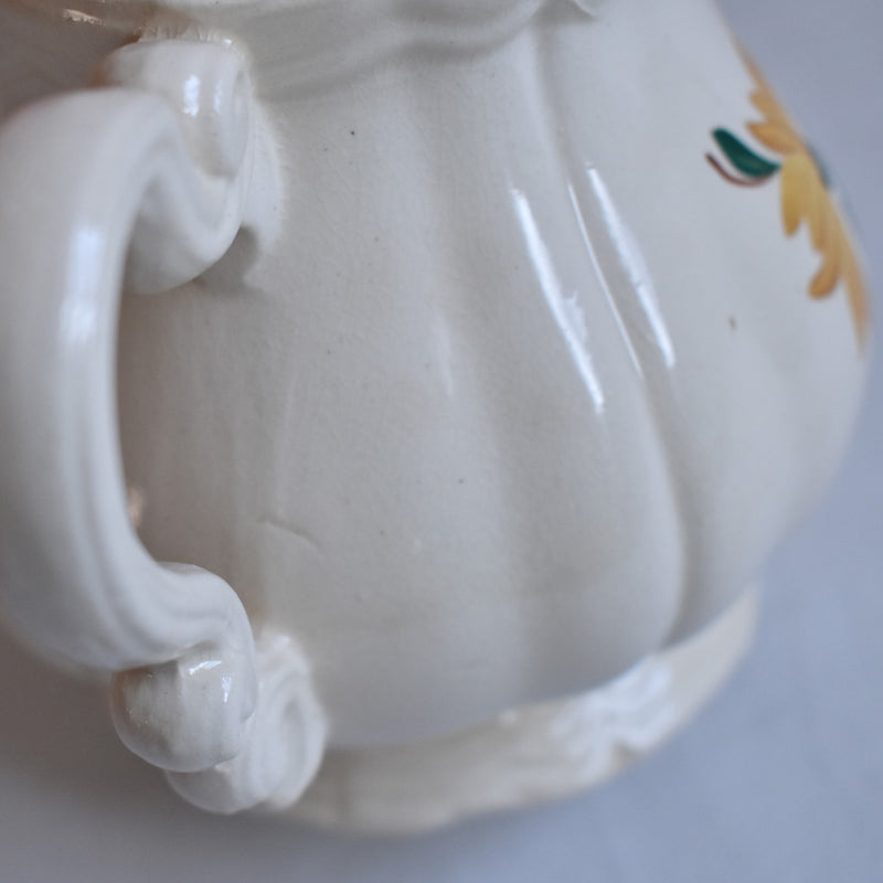 Vintage Creamer - Digoin & Sarreguemines, Fleur-de-lis Rim