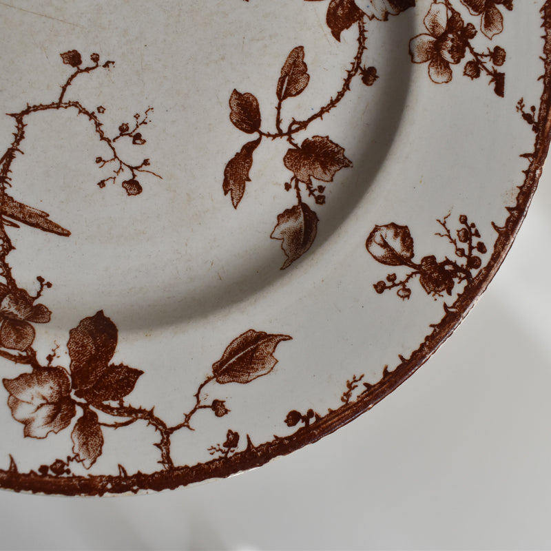 Antique Dessert Plate Gien Fauvette B
