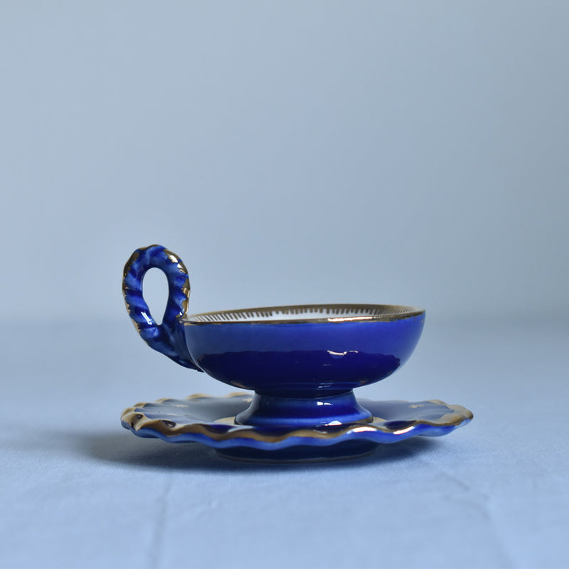 ア.ドラサンヴァル A.Dressinval ミニカップ＆ソーサー 3cm ブルー A