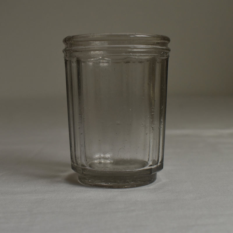 Antique Glass Jam Pot Chevalier Paris