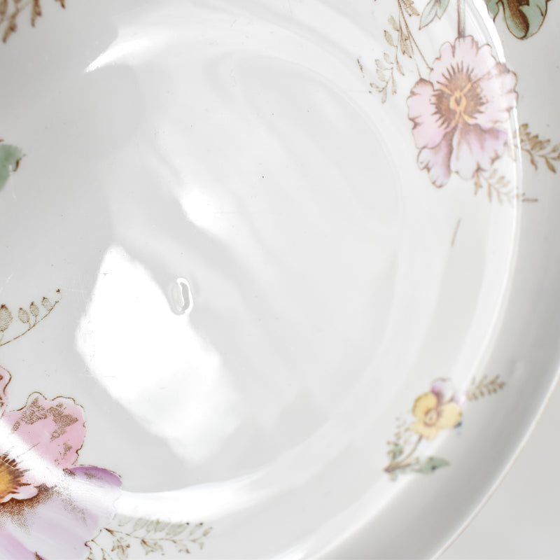 Antique Dessert Plate, K&G Lunéville, Pensées B