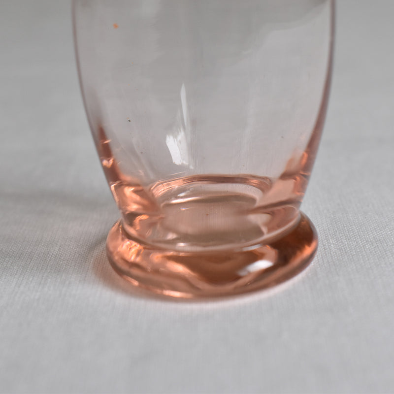 Vintage Liquor Glass Pink