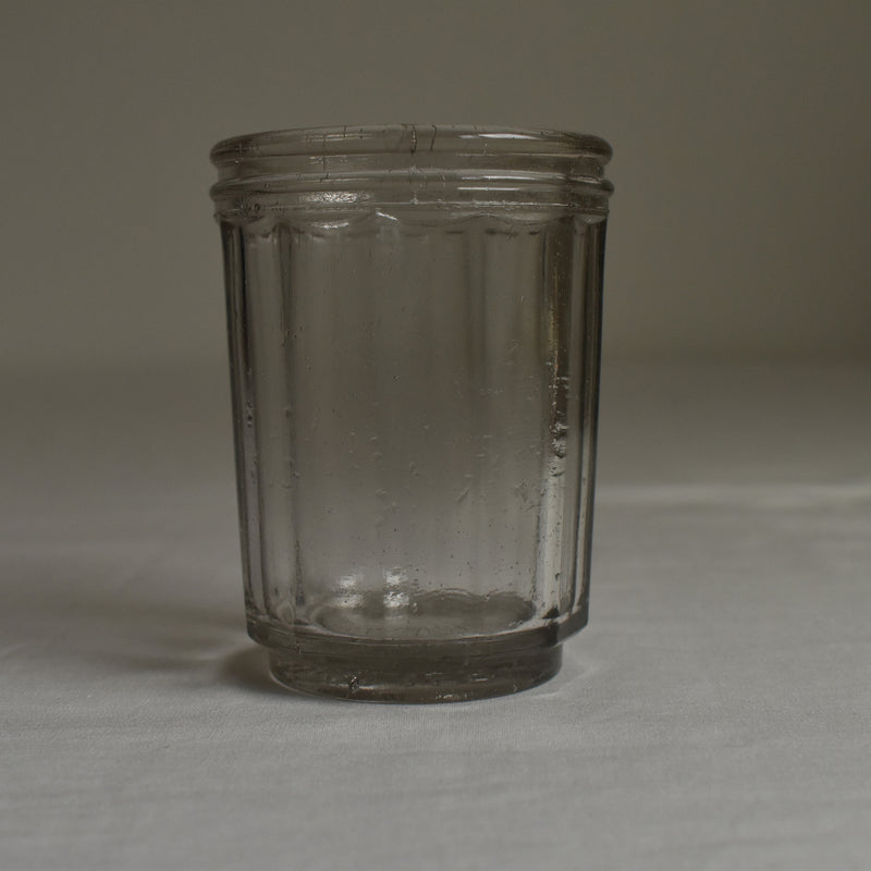 Antique Glass Jam Pot Chevalier Paris