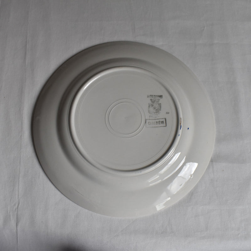 Vintage Plate Digoin & Sarreguemines Canebiere E