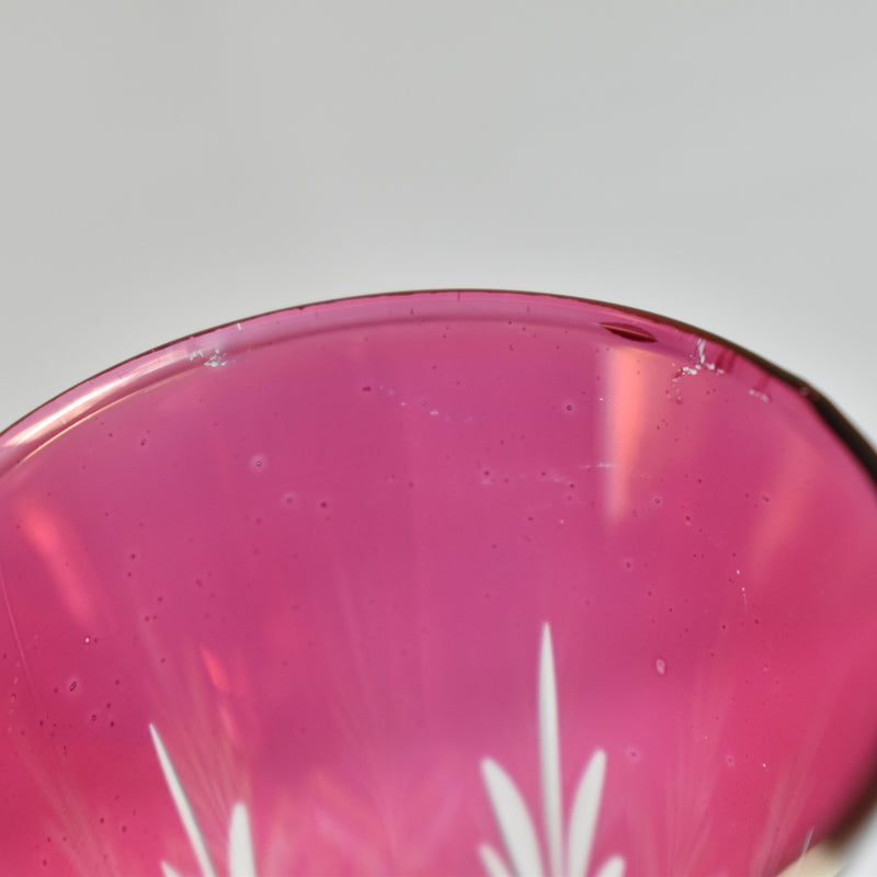 Vintage Champagne Glass - Pink