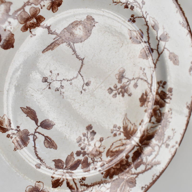 Antique Dessert Plate Gien Fauvette B