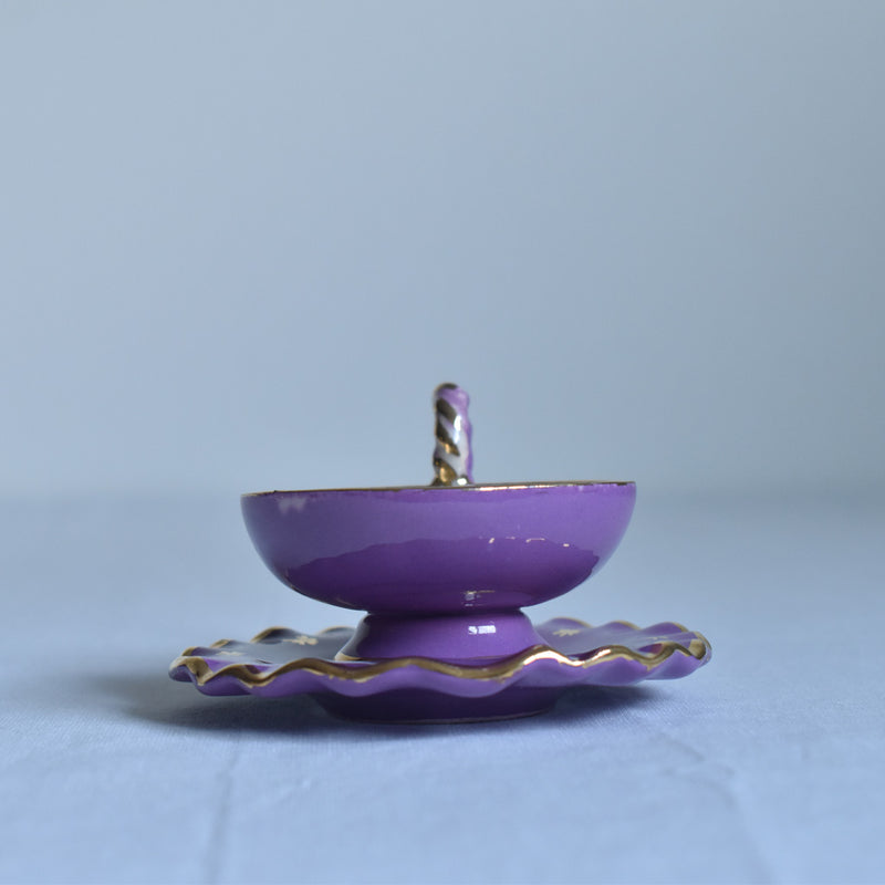 ア.ドラサンヴァル A.Dressinval ミニカップ＆ソーサー 3cm パープル A