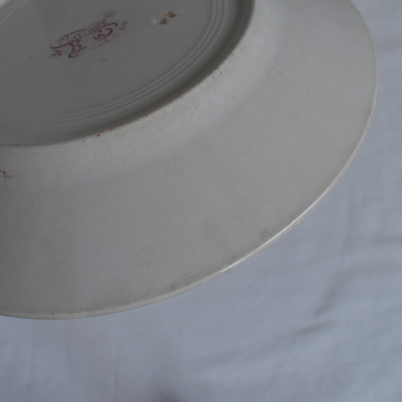 Antique Plate K&G Luneville Platane Z3