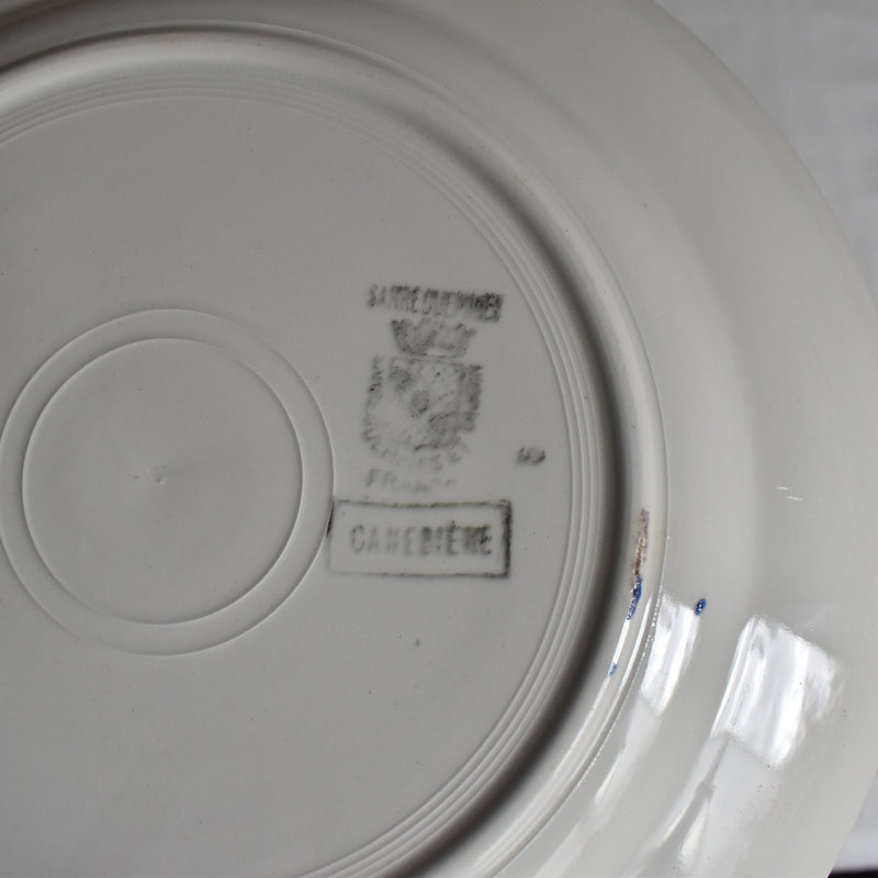 Vintage Plate Digoin & Sarreguemines Canebiere E