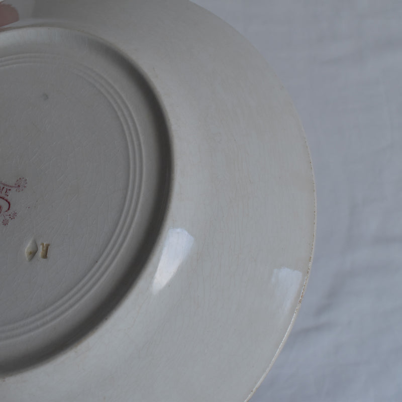 Antique Plate K&G Luneville Platane Z3